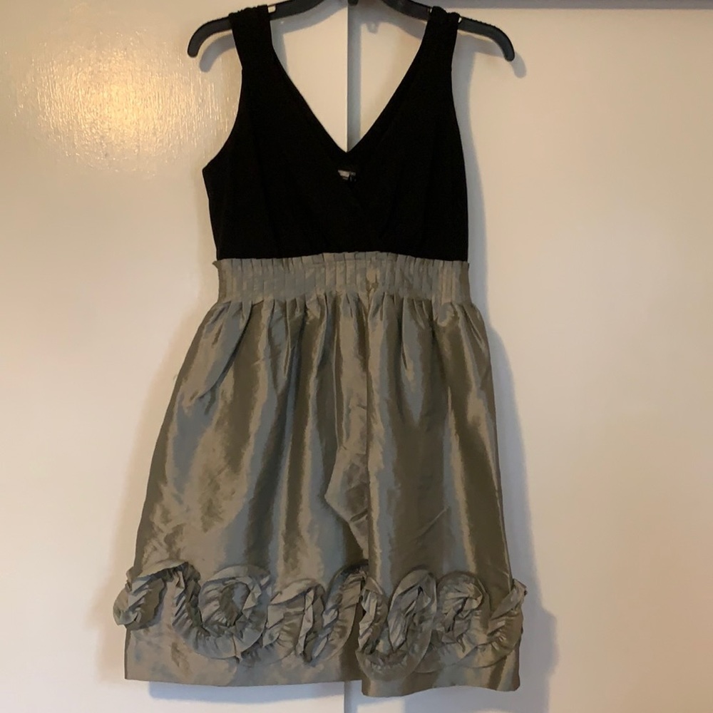 Max & Cleo Black and Gold Mini Dress